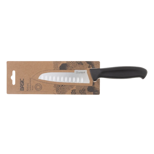 Santoku nôž 14 cm na závesnej karte — Basic