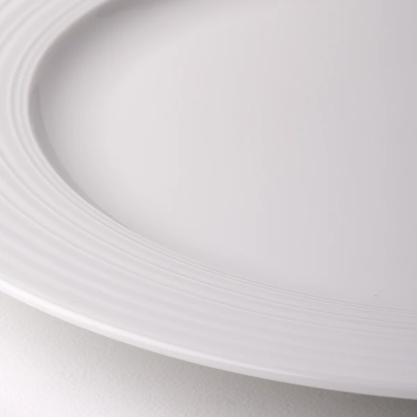 Talíř mělký s okrajem Deco 20,5 cm sada 6 ks — UNIVERS bílý