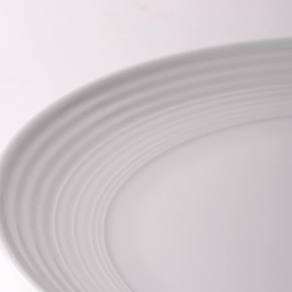 Tanier plytký Coupe classic Deco 21 cm set 6 ks — UNIVERS biely