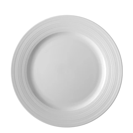 Teller flach Fahne Deco 29 cm, 6-tlg. — UNIVERS weiss