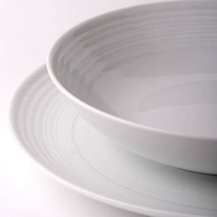 Hluboký talíř Coupe classic Deco 22 cm 6 ks — UNIVERS bílý
