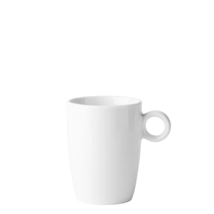 Coffee Cup 200 ml, high - Chic white