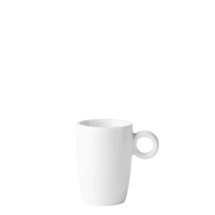 Mocca Cup 80 ml, high - Chic white