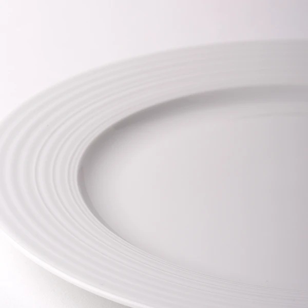 Teller flach Fahne Deco 29 cm, 6-tlg. — UNIVERS weiss
