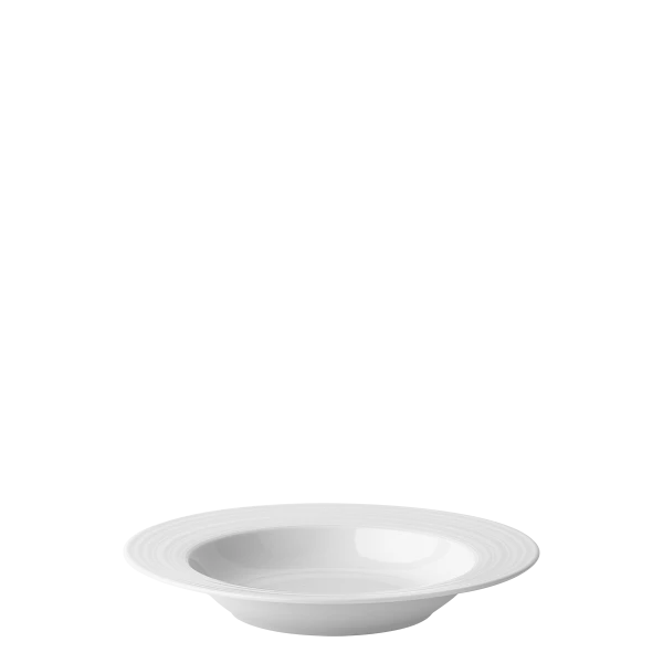 Tanier hlboký s okrajom Deco 22 cm set 6 ks — UNIVERS biely