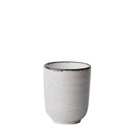 Kávový šálek 220 ml — Gaya Atelier světle šedý stříkaný