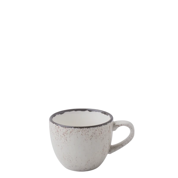 Mocca Cup 9 cl — Gaya Atelier light grey speckled