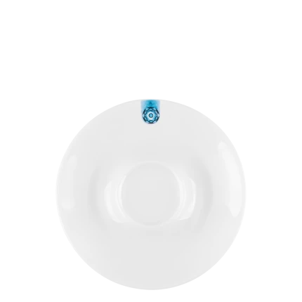 Kávová/čajová podšálka s modrým ornamentom 15 cm – Gaya RGB