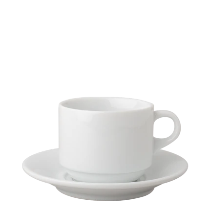 Kaffee Obere 220 ml — Lunasol Hotelporzellan Town uni weiss
