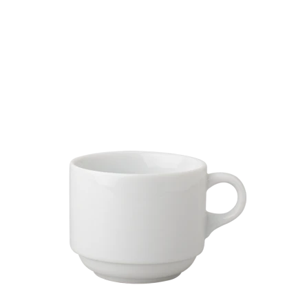 Kaffee Obere 220 ml — Lunasol Hotelporzellan Town uni weiss