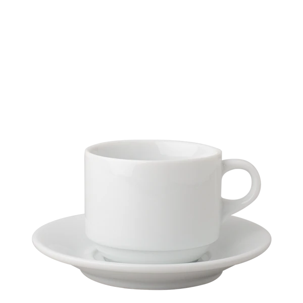 Combo saucer — Tosca white