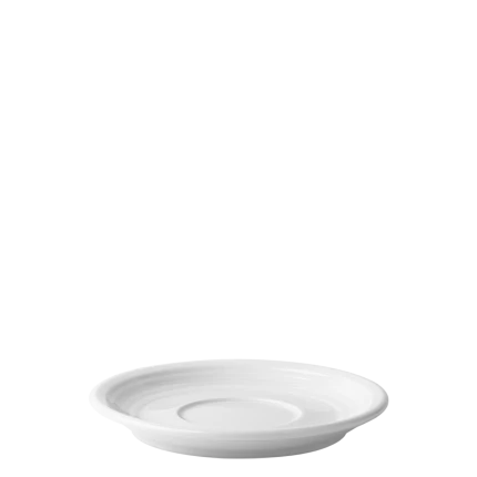 Coffee saucer with Deco rim 16 cm set of 6 pcs — UNIVERS white