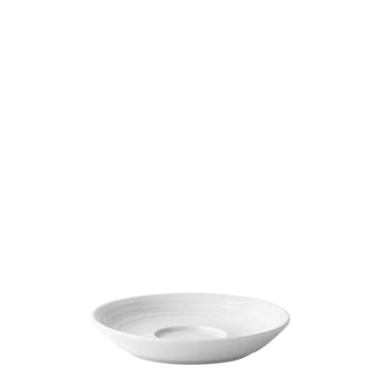 Mokka podšálka s okrajom Deco 12 cm set 6 ks — UNIVERS biela