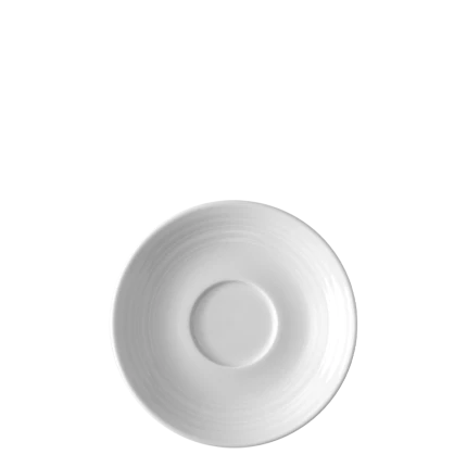 Mokka podšálka s okrajom Deco 12 cm set 6 ks — UNIVERS biela
