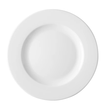 Plate flat 29 cm — Chic white