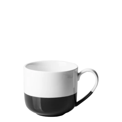 Šálka 280 ml / 8 cm — FLOW Lunasol černý/ bílý