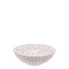 Cereal Bowl 17.5 cm, Inside speckled — BASIC white Lines champagne