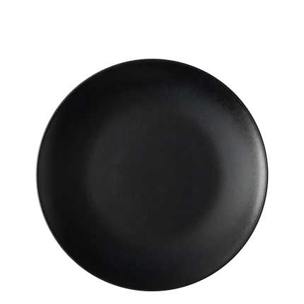 Flat plate 24 cm Set 4-pcs. — BASIC Lunasol black satin