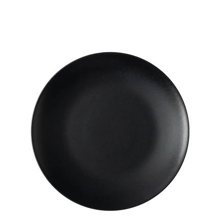 Flat plate 21 cm Set 4-pcs. — BASIC Lunasol black satin
