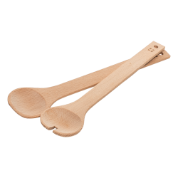Dřevěná servírovací sada na salát, set 2ks set - BASIC Wooden