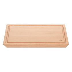 Cutting board 40 x 30 cm with groove - BASIC Wooden