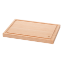 Chopping board with groove 30 x 20 x 2.2 cm - BASIC Wooden