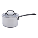 Saucepan 16 x 7.5 cm 1.5 l with glass lid - Orion GAYA Inox with Profi handles
