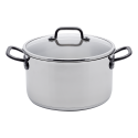 Cooking pot 24 x 13 cm, 6.1 lt - Orion GAYA Inox with Profi handles