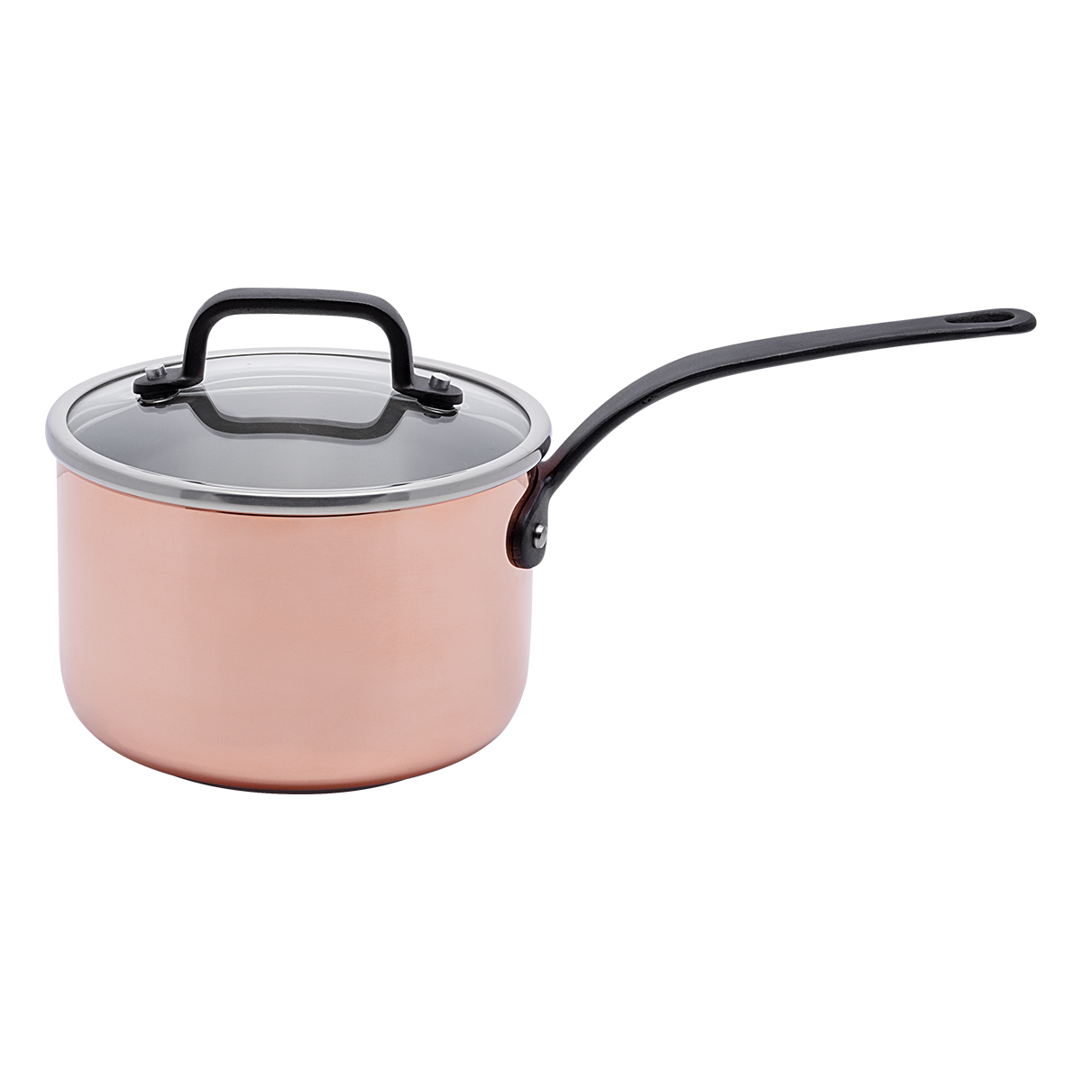 Stainless Steel Casserole With Glass Lid 24 cm 4 Lt. Concept Pro