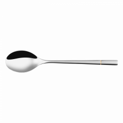 Dessert Spoon - Luxus furrow gold plated