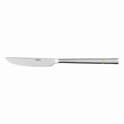 Dessert Knife monoblock - Luxus furrow gold plated