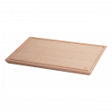 Chopping board with groove II - BASIC Wooden