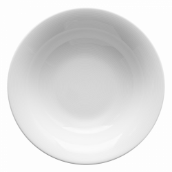 Plate deep Coupe Relief 20 cm - Chic Relief white