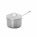 Sauce pan Ø 16 cm with glass lid - Orion Inox with CNS-Profi handles