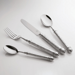 Vidlička na dort s dutou rukojetí - Santiago lesklý