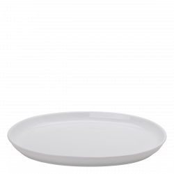 Oven dish oval 45 x 30 x 4.5 cm - Elements white
