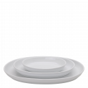 Oven dish oval 45 x 30 x 4.5 cm - Elements white