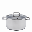 Hrnec se skleněnou poklicí 24 x 13.5 cm - Sirius TITAN 3ply Lunasol pánve lesklá