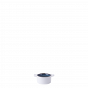 Bowl round with handle Ø 6 cm H: 3.5 cm - Gaya Atelier Night Sky / white
