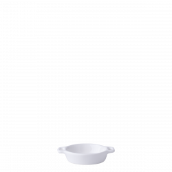 Bowl round with handle Ø 7.2 cm H: 2 cm - Gaya Atelier white