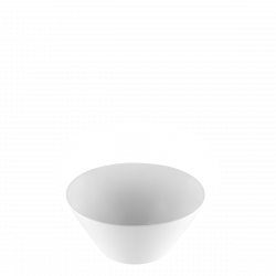 Miska kónická Ø 18 cm, v: 8.5 cm - RGB biely Lunasol