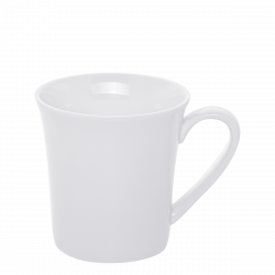 Kávová šálka s uškom 300ml - Lunasol Hotelový porcelán univerzálny biely