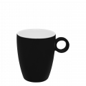 Coffee cup 190 ml, high - Gaya Atelier black
