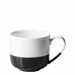 Mug 280 ml / 8 cm - FLOW Lunasol schwarz/weiss