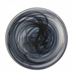 Tanier plytký 28 cm - Elements Glass čierny