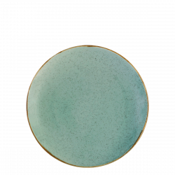 Talíř plytký 23 cm - Gaya Sand tyrkysový Lunasol