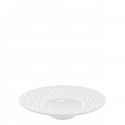 Soup Plate-Sky 9" 23.5 cm - FLOW Perforated white