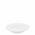 Tanier hlboký 23 cm - FLOW Perforovaný biely