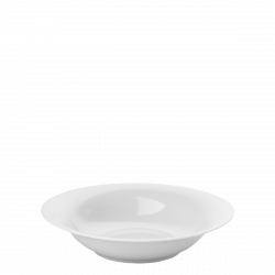 Talíř hluboký Coupe Relief 23 cm - Chic Relief bílý