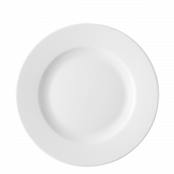 Plate flat 27 cm - Chic white